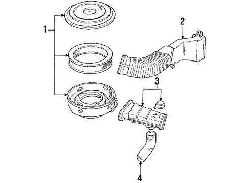 1985 Ford Bronco Air Inlet Diagram 2 - Thumbnail