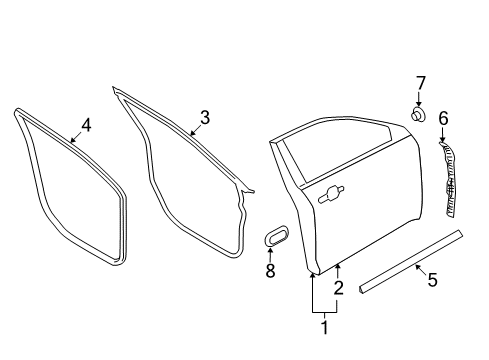 2015 Ford Taurus Front Door Diagram