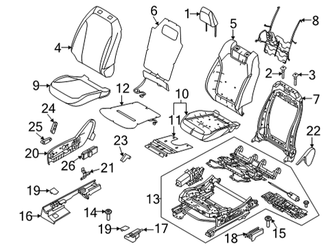 2022 Ford Mustang Mach-E Power Seats Diagram 5 - Thumbnail