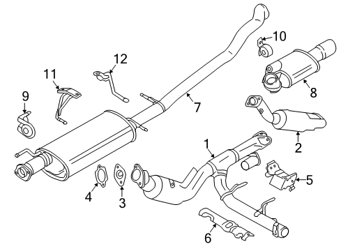 2015 Ford Expedition Exhaust Components Diagram