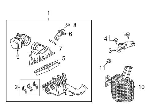 2010 Ford Fusion Filters Diagram 1 - Thumbnail