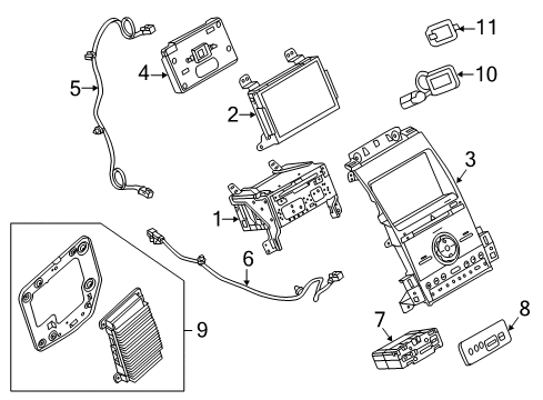 2015 Ford Taurus A/C & Heater Control Units Diagram 6 - Thumbnail