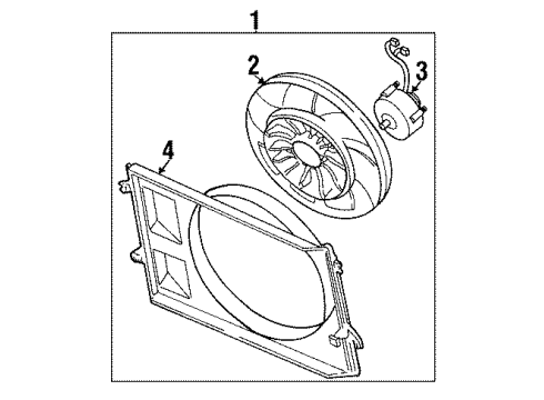 2002 Mercury Villager Shroud Diagram for XF5Z-8146-AA