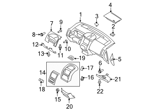 2010 Ford Edge Instrument Panel Diagram