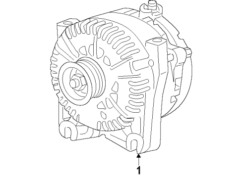 2010 Mercury Mountaineer Alternator Diagram 1 - Thumbnail