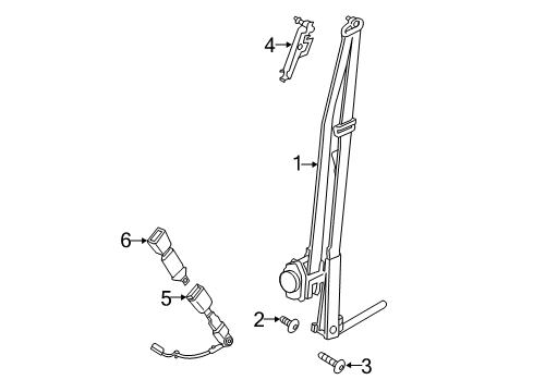 2013 Ford Escape Front Seat Belts Diagram