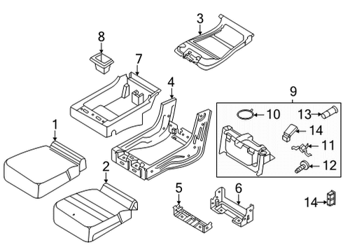 2022 Ford F-150 Front Seat Components Diagram 5 - Thumbnail
