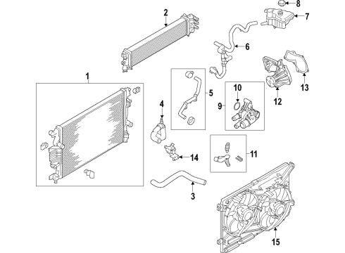 2017 Ford Escape Fan & Motor Diagram for EJ7Z-8C607-G