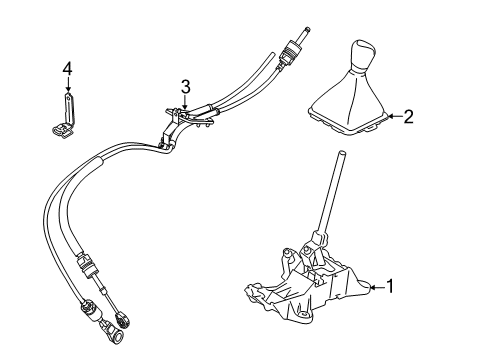 2011 Ford Fiesta Gear Shift Control - MT Diagram