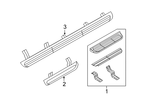 2013 Ford E-250 Running Board Diagram
