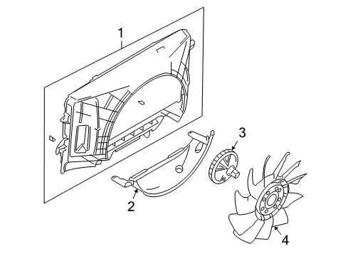 2008 Lincoln Navigator Cooling System, Radiator, Water Pump, Cooling Fan Diagram 1 - Thumbnail