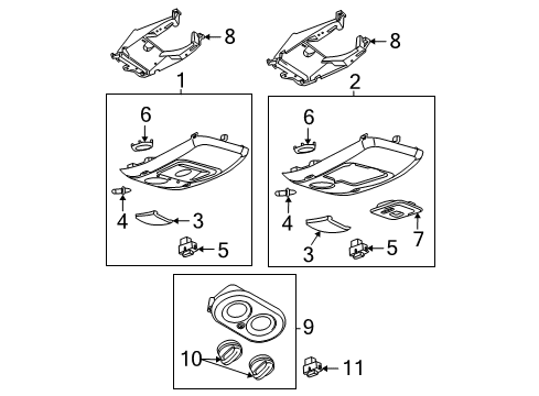 2008 Ford Explorer A/C & Heater Control Units Diagram 2 - Thumbnail