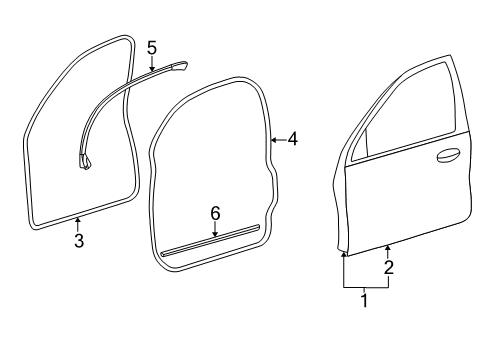 2003 Ford Taurus Front Door Diagram