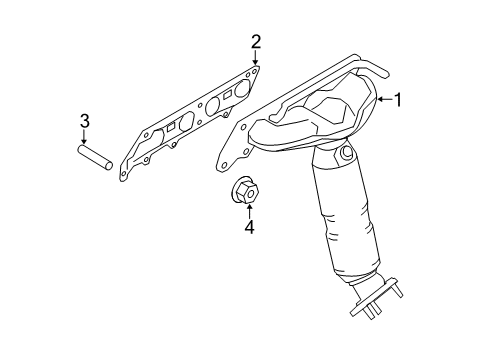 2008 Ford Escape Exhaust Manifold Diagram 2 - Thumbnail