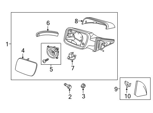 2017 Ford Explorer Outside Mirrors Diagram