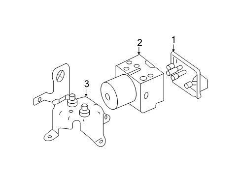 2009 Ford F-250 Super Duty ABS Components Diagram