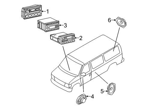 2009 Ford E-350 Super Duty Sound System Diagram