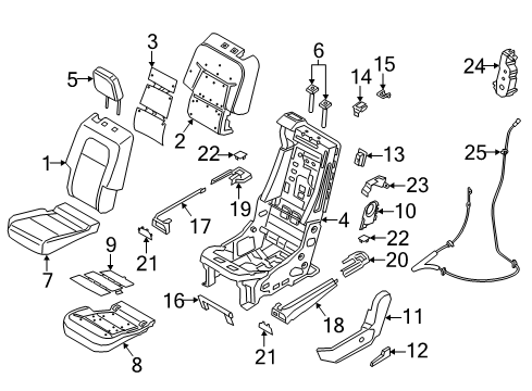 2022 Lincoln Aviator Seat Back Heater Diagram for LC5Z-14D696-C