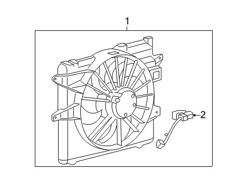 2011 Ford Mustang Cooling System, Radiator, Water Pump, Cooling Fan Diagram 2 - Thumbnail