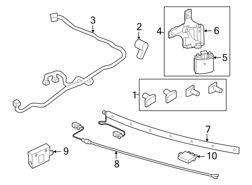 2020 Ford Explorer Electrical Components - Rear Bumper Diagram 3 - Thumbnail