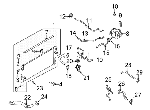 2021 Ford Bronco Expansion Tank Diagram for MB3Z-8A080-A