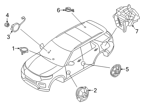 2021 Ford Police Interceptor Utility Sound System Diagram 4 - Thumbnail