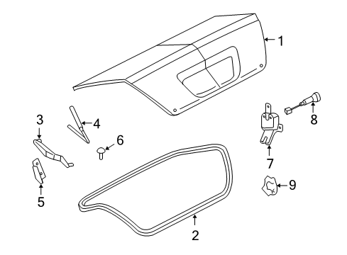 2008 Ford Taurus Trunk Diagram