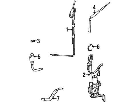 1997 Ford Crown Victoria Antenna & Radio Diagram