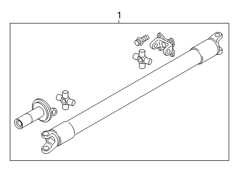 2015 Ford F-150 Drive Shaft - Rear Diagram