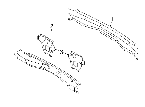 2017 Ford C-Max Rear Body Diagram