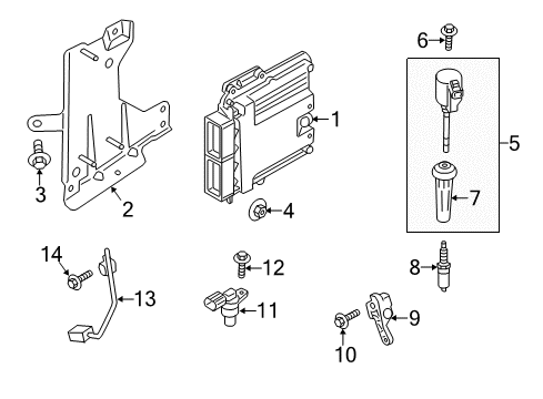 2020 Lincoln MKZ PCM Diagram for DS7Z-12A650-BSANP