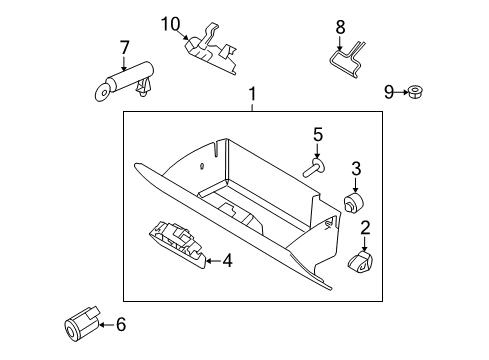 2010 Ford Flex Glove Box Diagram