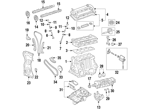 2017 Ford Transit Connect Engine Parts & Mounts, Timing, Lubrication System Diagram 2 - Thumbnail