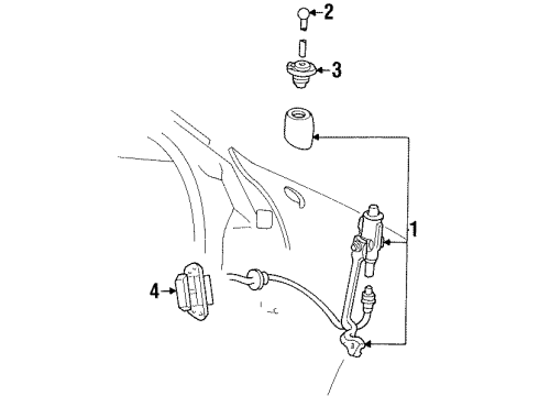 1992 Ford Taurus Antenna & Radio Diagram