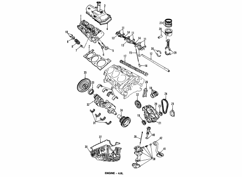 1992 Ford Explorer Oil Pan Diagram for F5TZ-6675-B