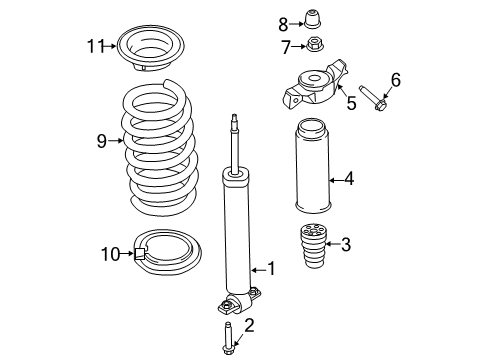 2021 Lincoln Nautilus Shocks & Components - Rear Diagram
