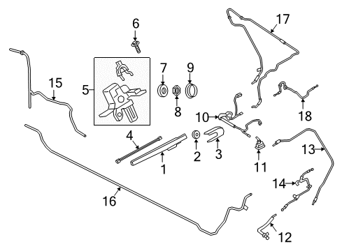 2020 Lincoln Navigator Lift Gate - Wiper & Washer Components Diagram