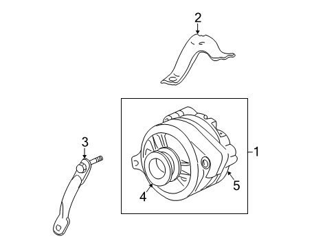 2000 Mercury Sable Alternator Diagram for 4U2Z-10V346-EJRM