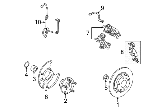 2007 Ford Fusion Rear Brakes Diagram