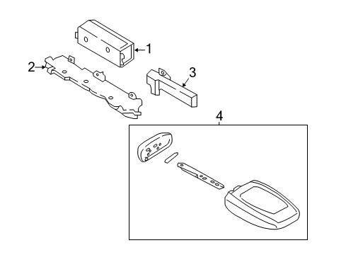 2019 Lincoln Continental Keyless Entry Components Diagram