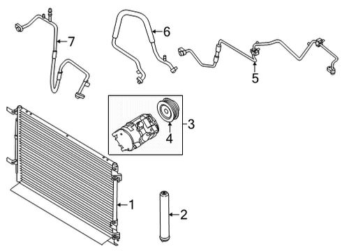 2021 Ford Mustang Compressor Diagram for KR3Z-19703-A
