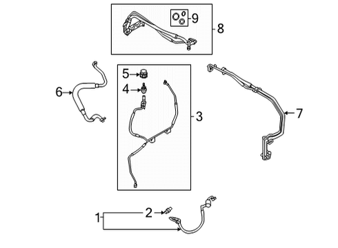 2020 Ford Transit-350 A/C Condenser, Compressor & Lines Diagram 1 - Thumbnail