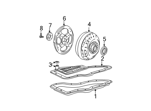 2003 Ford Taurus Transaxle Parts Diagram