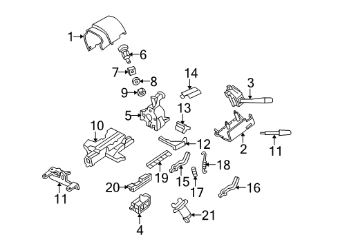 2013 Ford E-250 Ignition Lock Diagram