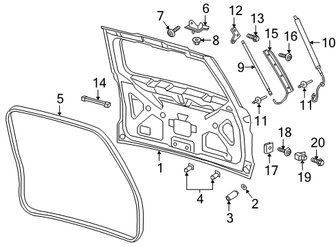 2019 Ford Expedition Lift Gate Diagram