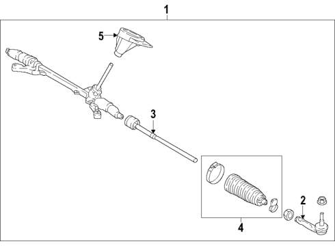 2022 Ford EcoSport Steering Column & Wheel, Steering Gear & Linkage Diagram 5 - Thumbnail
