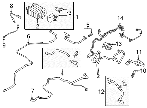2018 Lincoln MKZ Emission Components Diagram 3 - Thumbnail