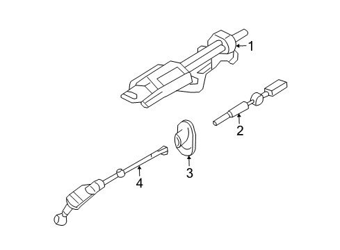 2009 Mercury Mountaineer Steering Column & Wheel, Steering Gear & Linkage Diagram 2 - Thumbnail