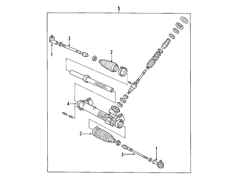 2008 Ford Focus P/S Pump & Hoses, Steering Gear & Linkage Diagram 1 - Thumbnail