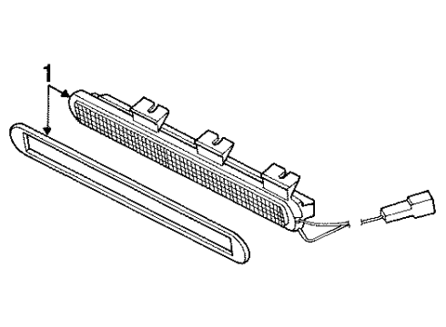 1995 Ford Taurus High Mount Lamps Diagram 2 - Thumbnail
